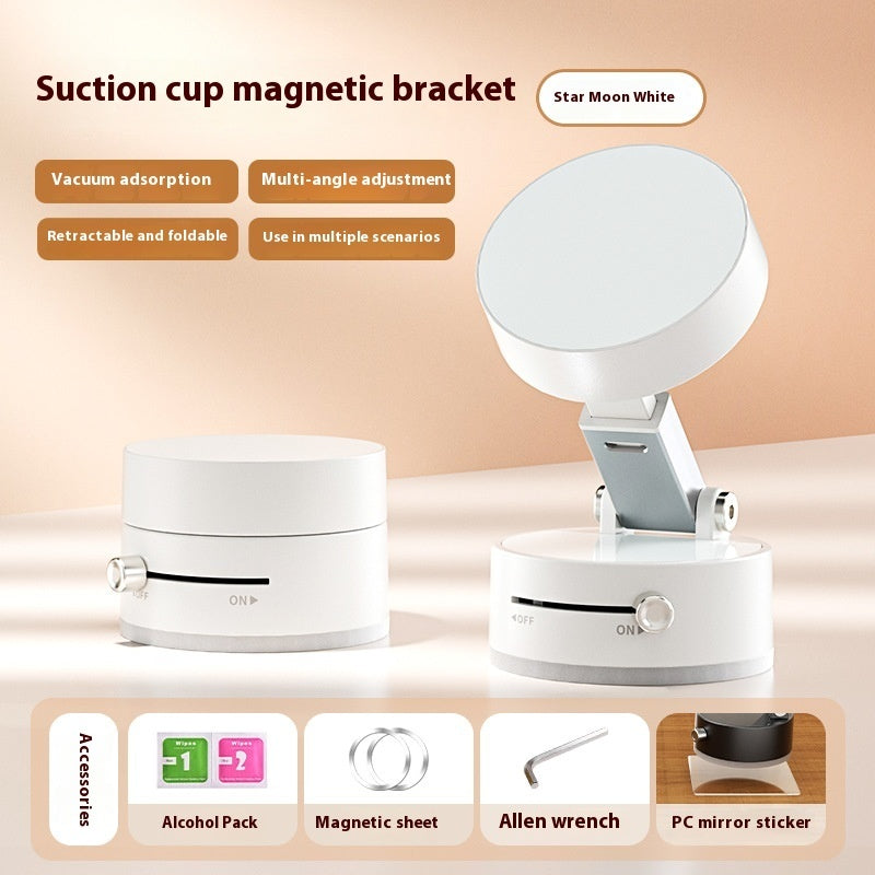 Opvouwbare magnetische vacuüm telefoonhouder voor in de auto, opvouwbare zuignap met handsfree navigatie voor smartphone.