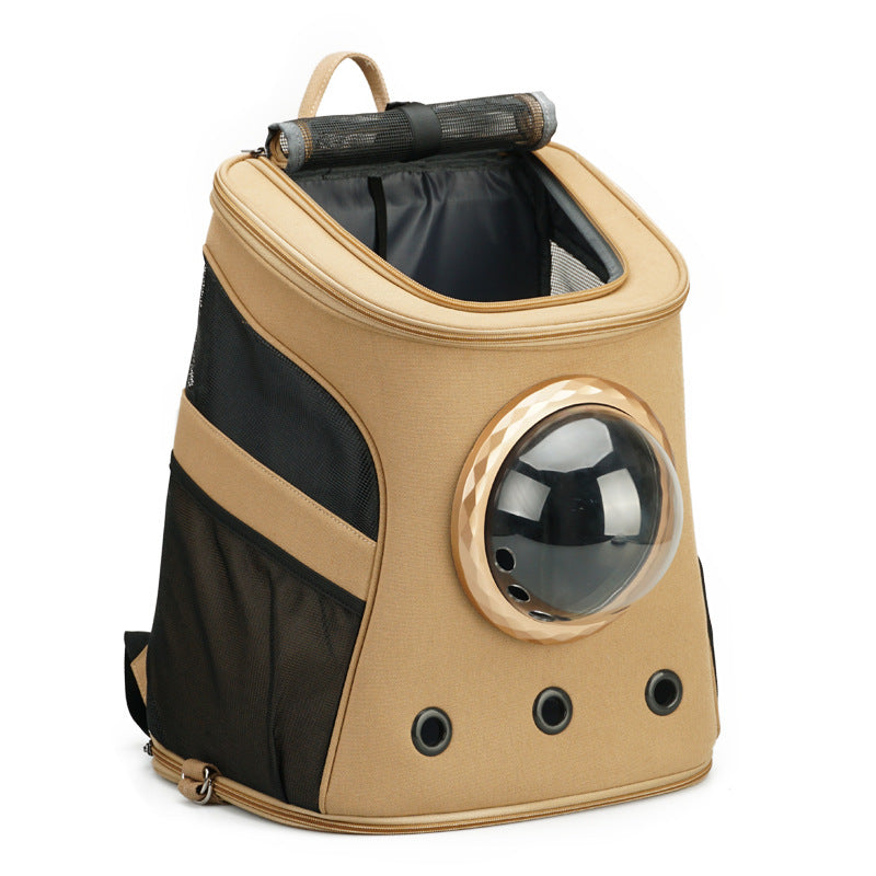 Draagtas voor kat en hond, draagbaar voor middelgrote honden, rugzakstijl