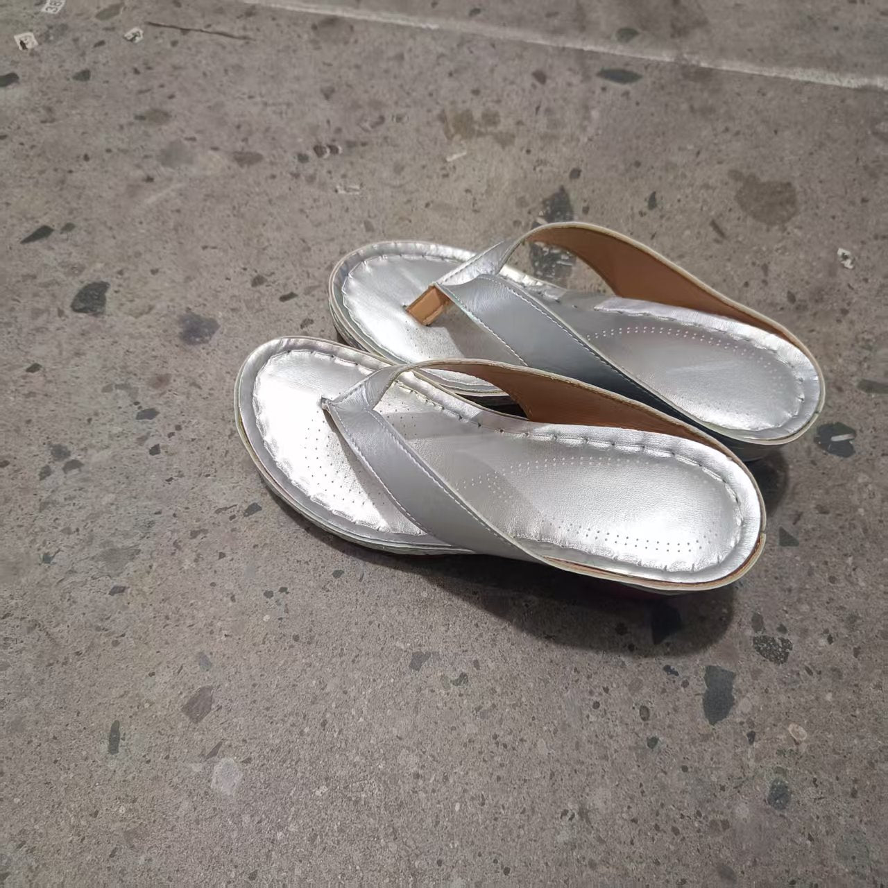 Zomer slippers schoenen, modieuze effen kleur vierkante hak sandalen, dames sleehak slippers schoenen