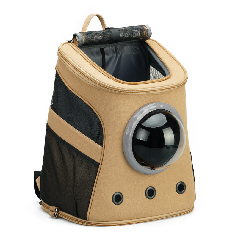 Draagtas voor kat en hond, draagbaar voor middelgrote honden, rugzakstijl